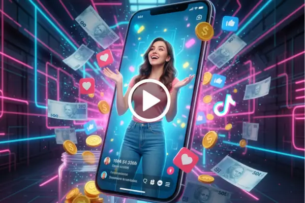 como ganhar dinheiro no TikTok assistindo vídeos