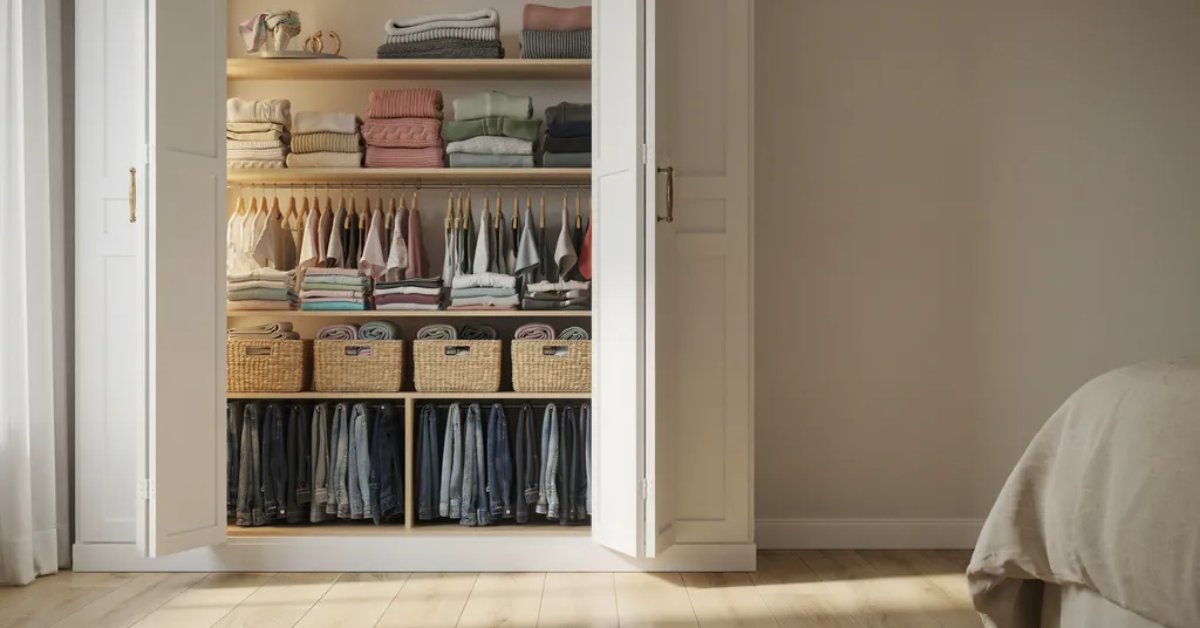 como organizar guarda roupa: antes e depois do método de organização